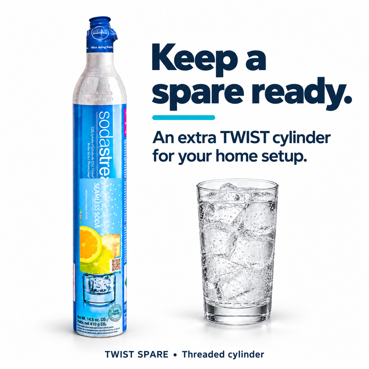 Seamless Soda twist spare benefits
