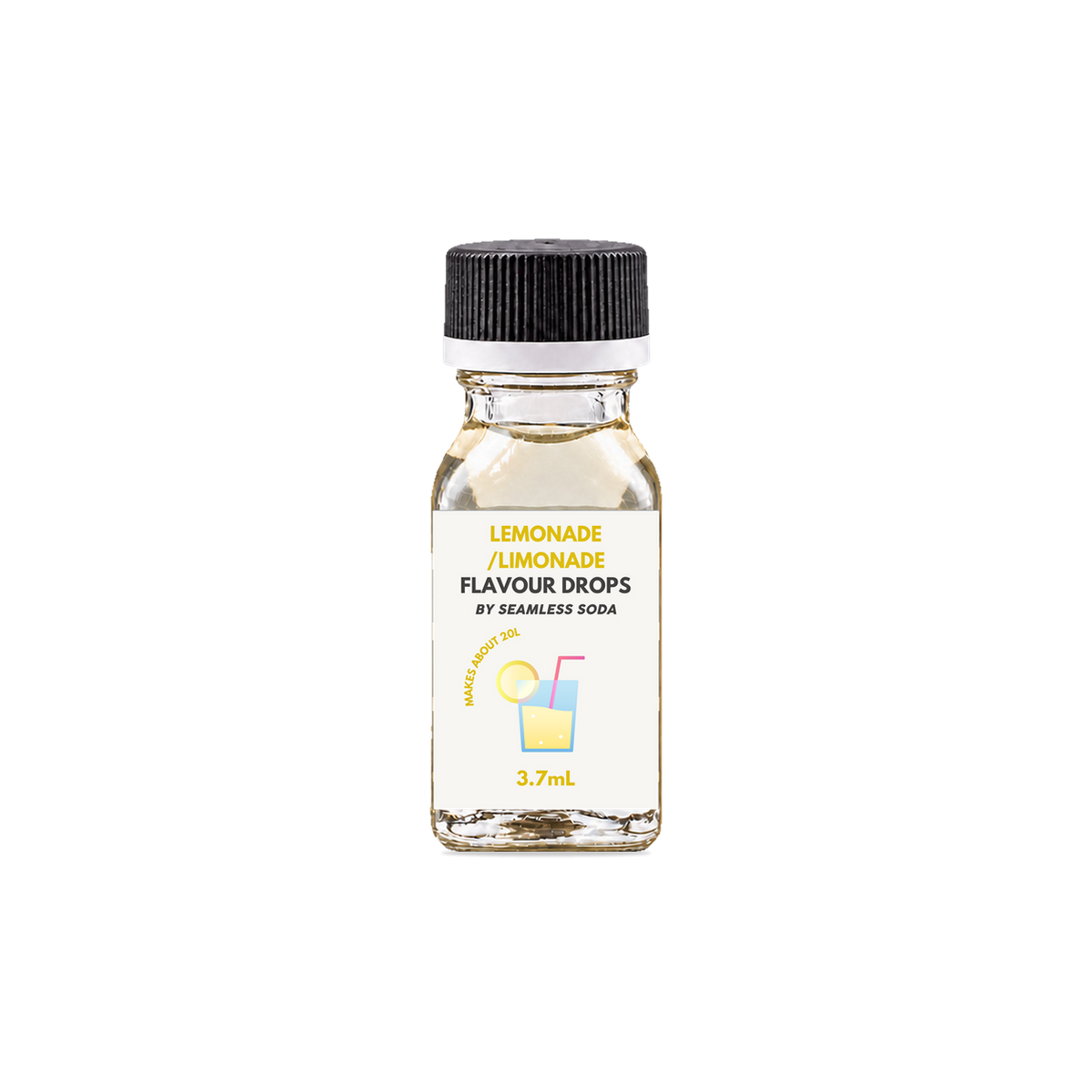 Seamless Soda Lemonade Flavour Drops, 3.7 mL white-label bottle