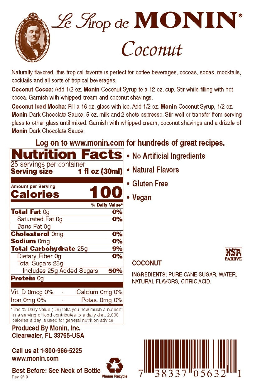 Coconut Syrup - 750ML