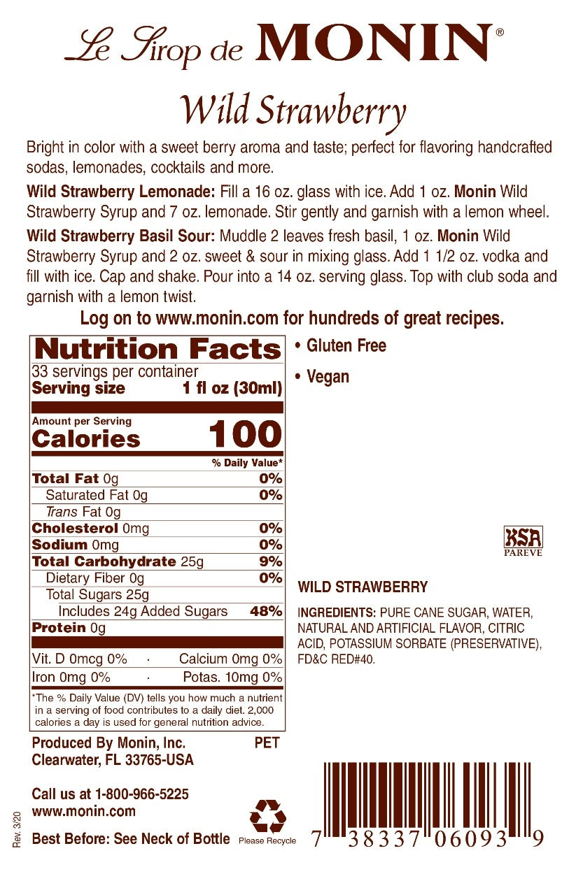 Strawberry Syrup - 750ML